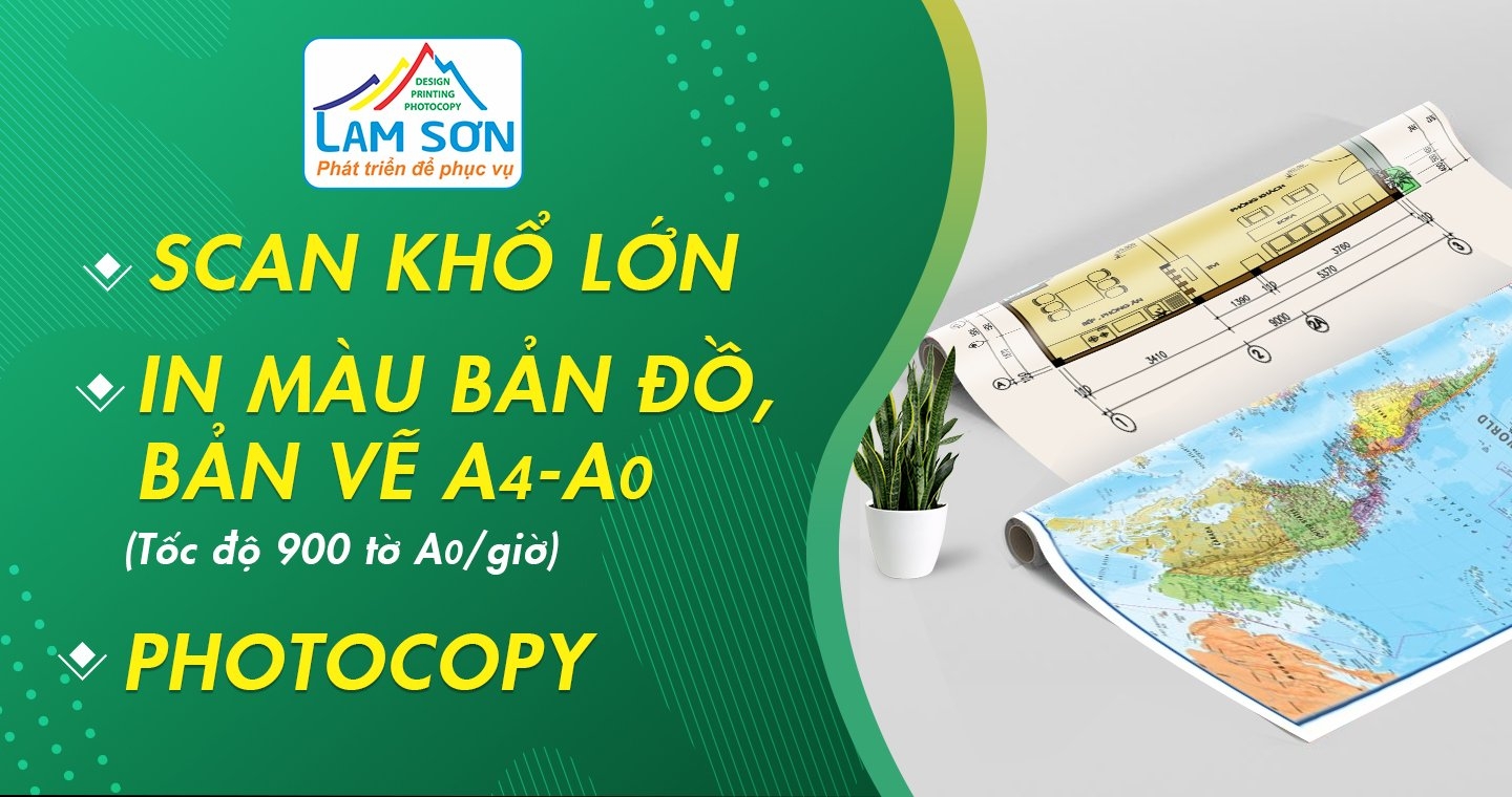In photocopy scan khổ lớn giá rẻ Gia Lai