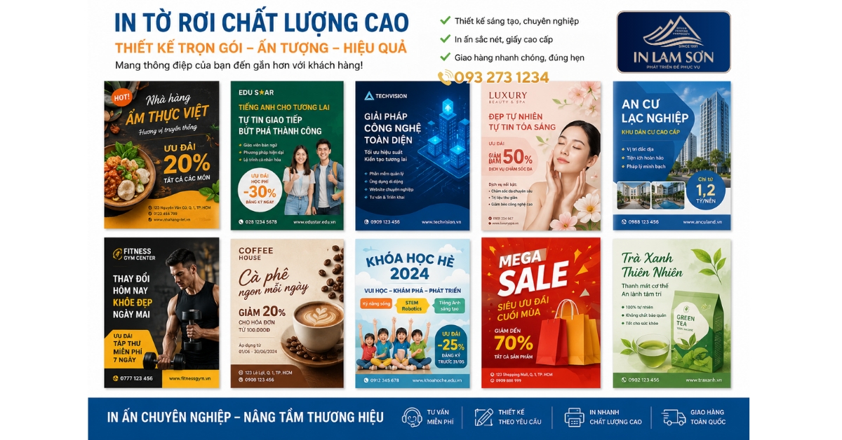 In Tờ Rơi Gia Lai Giá Rẻ – Nhà In Uy Tín 35 Năm