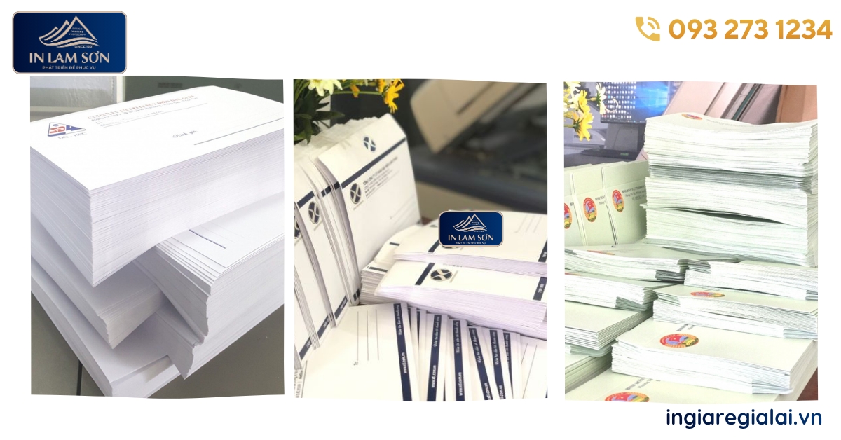 Thiết kế & In Bì Thư Tại Gia Lai - Chuyên Nghiệp, Lấy nhanh 